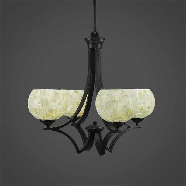 Toltec Lighting Zilo 4 Light Bath Bar Ivory Glaze Seashell Glass Toltec Lighting Zilo 4 Light Bath Bar Ivory Glaze Seashell Glass